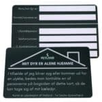 Mit kæledyr er alene hjemme kort