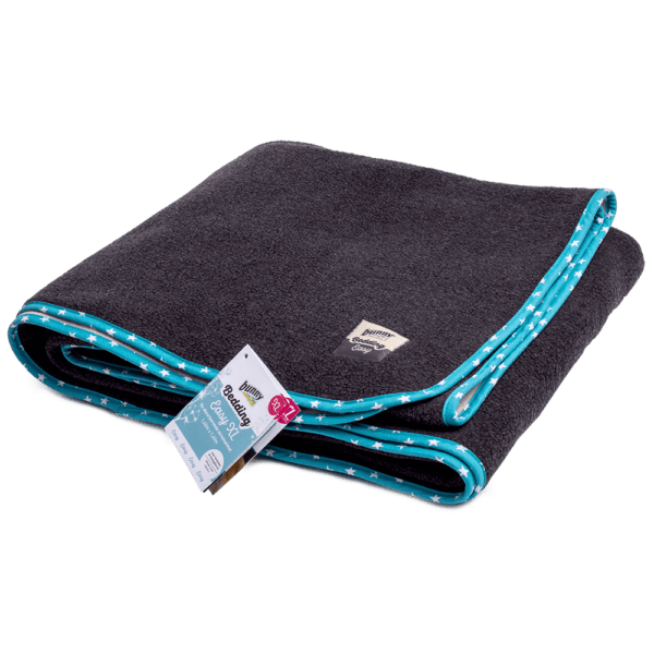 Bunny Bedding EASY XL turkis - tæppe med molton bagside
