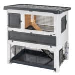 2-etagers kaninbur til udendørs brug