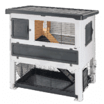 2-etagers kaninbur til udendørs brug