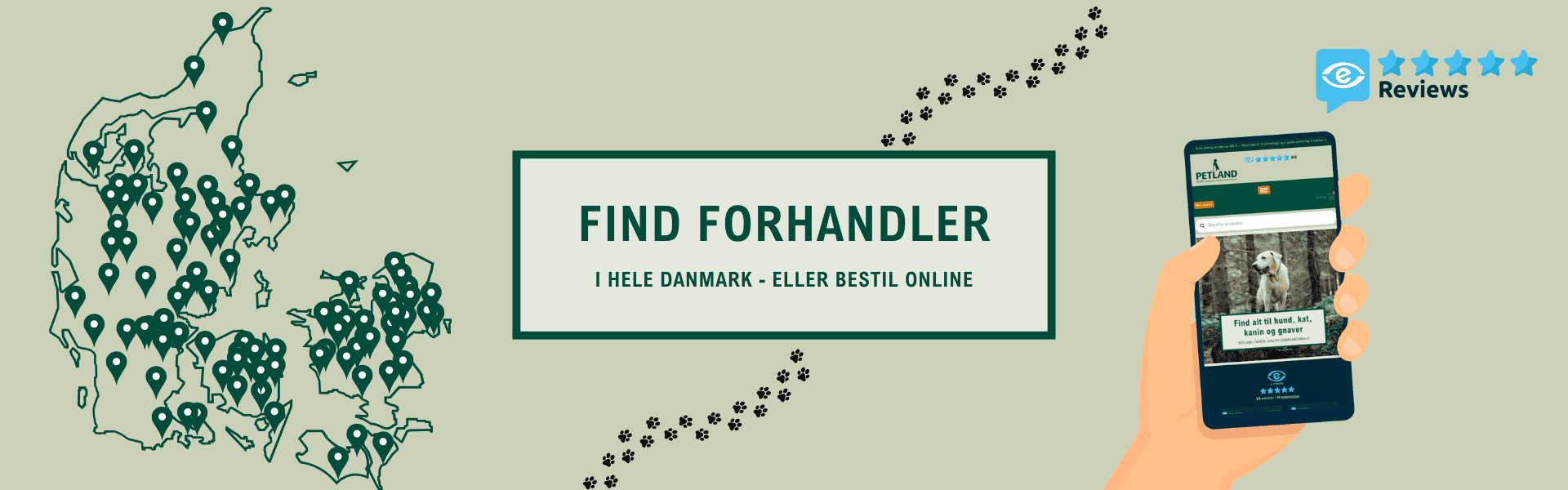 Petland forside find forhandler eller køb online