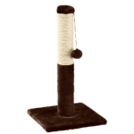 brun kradsepæl med snor til at underholde din kat