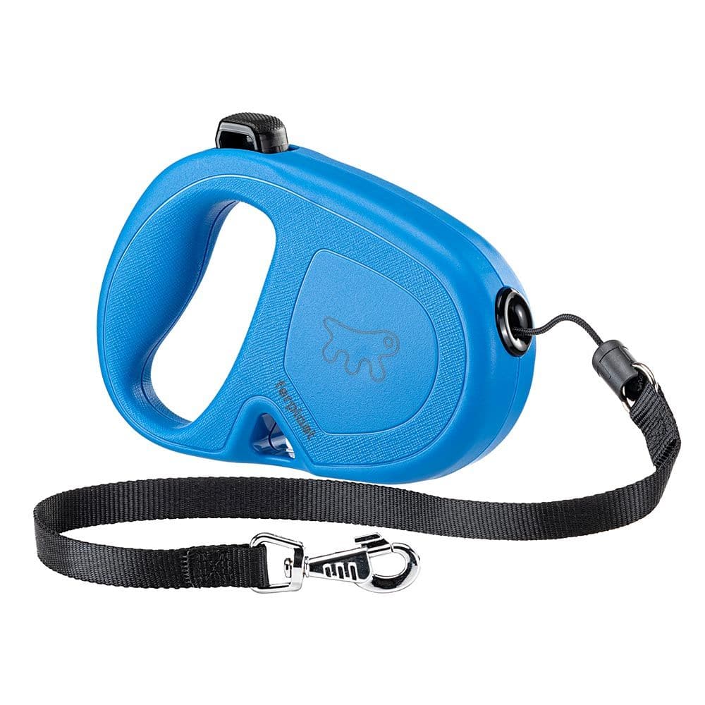 Blå hundesnor til mellemstore hunde op til 25 kg. Snoren er 5 meter lang