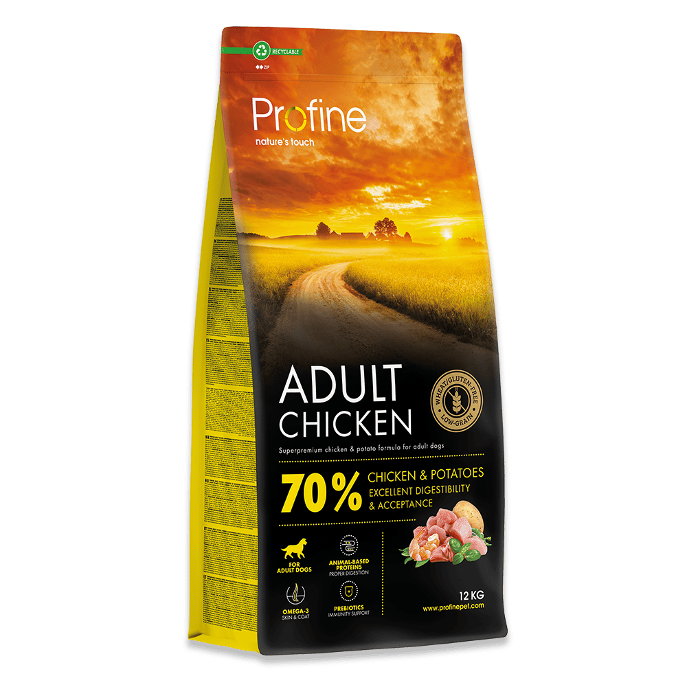 Profine Adult Chicken and Potatoes - kvalitetstørfoder med kylling