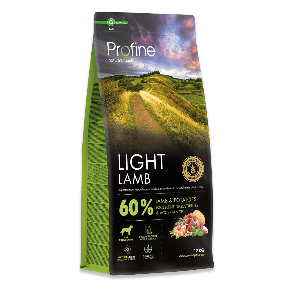 Profine Light Lamb er superpremium fuldfoder til alle hunderacer