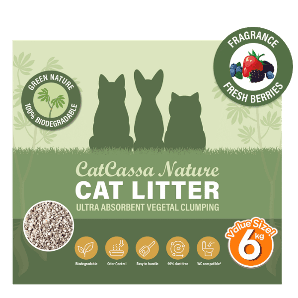 CatCassa Nature kattegrus Bær 6kg