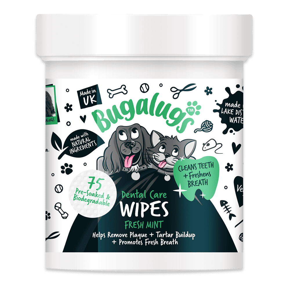 Bugalugs Dental Care Wipes - Frisk ånde hos kat og hund med servietter