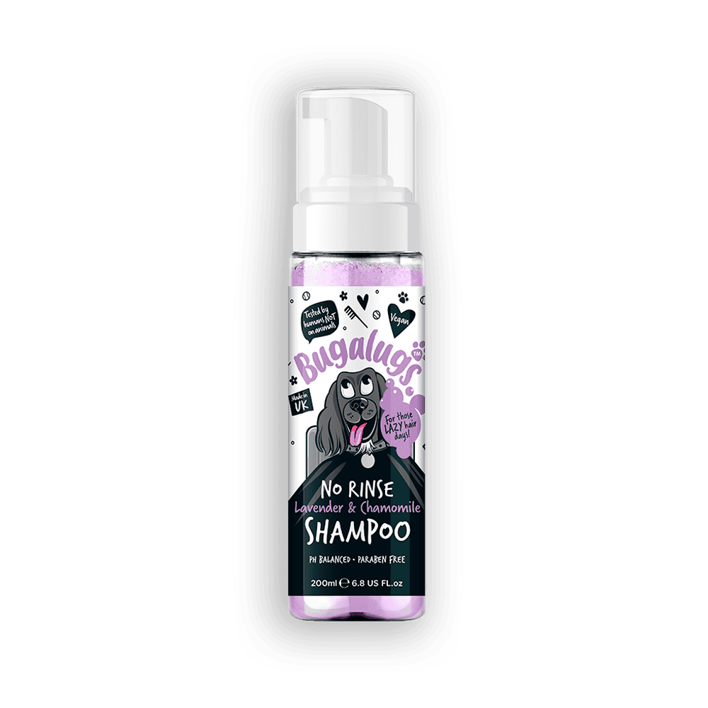 Forsiden af No Rinse Lavender & Chamomile Dog Shampoo