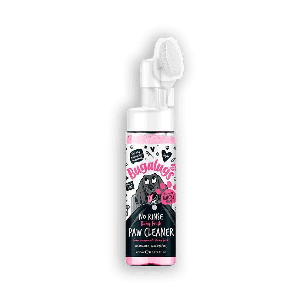 Forsiden af Baby Fresh No Rinse Paw Cleaner for Dogs & Cats