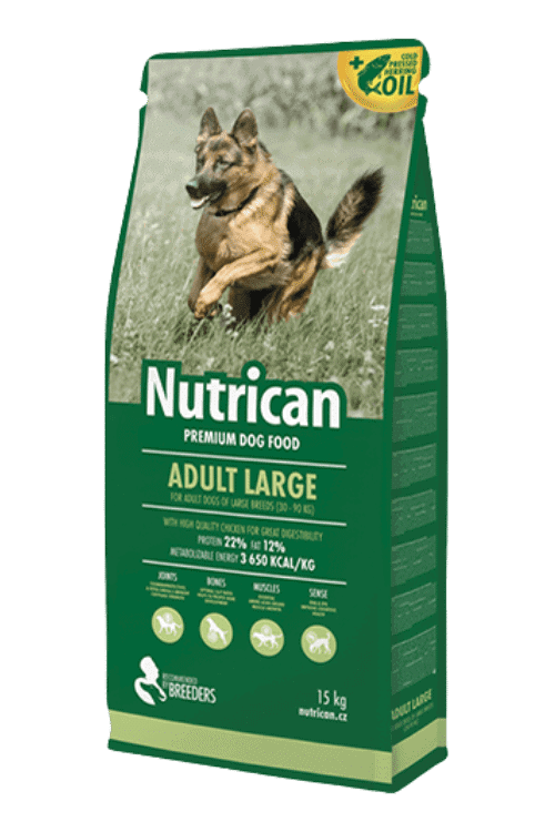 Nutrican Adult Large Kylling Hundefoder 15kg