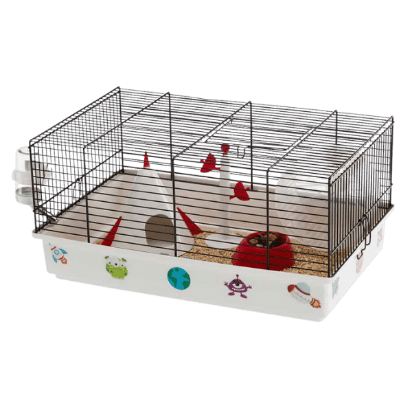 Hamsterbur til børn med rumtema