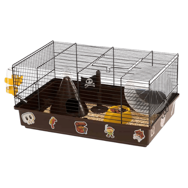 Hamsterbur til børn med pirattema