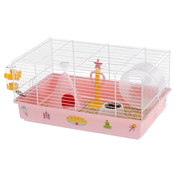 Hamsterbur til børn med prinsessetema