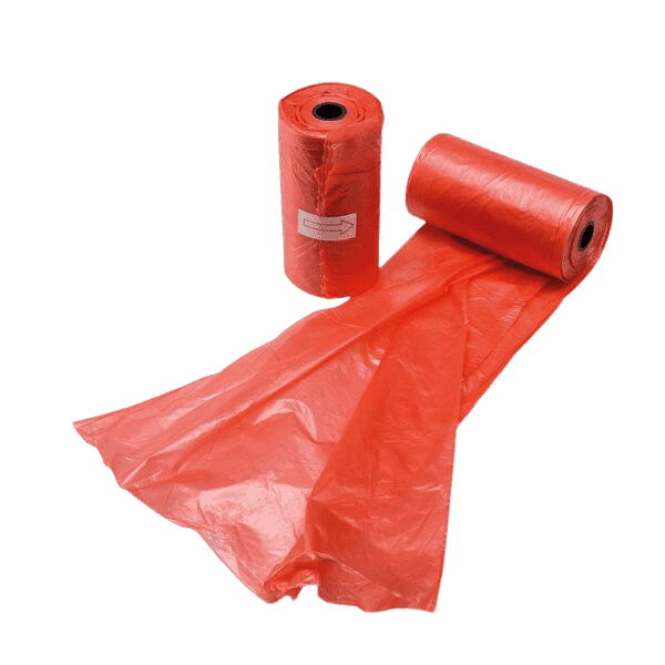 To hundeposer fra Hygienic Bags til opsamling af hundeefterladenskaber.