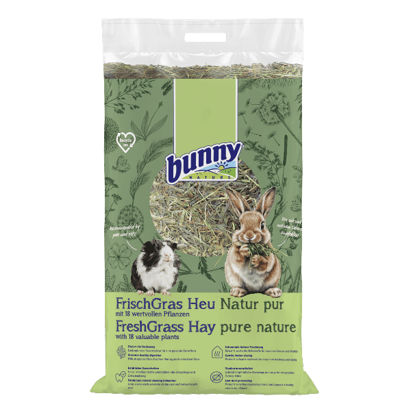 Bunny Nature Hø med sprøde stængler og de optimale råfibrer til kaniner