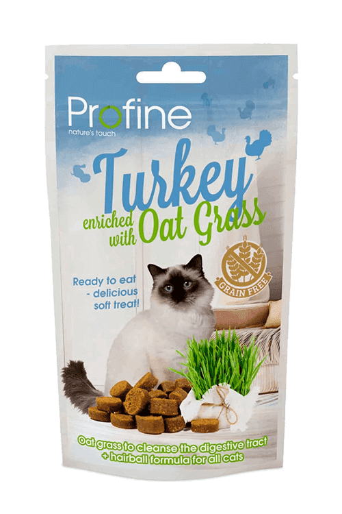 Profine Cat Snack Turkey with Oat Grass 50g