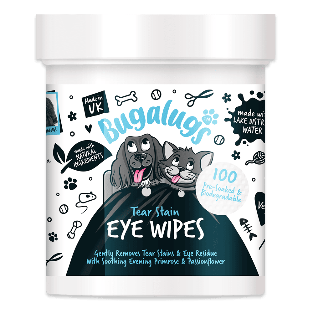 Bugalugs Tear Stain Eye Wipes - renser skånsomt øjne på din hund eller kat