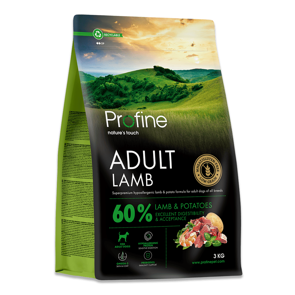 Profine Adult Lamb 3kg - hundefoder med lam