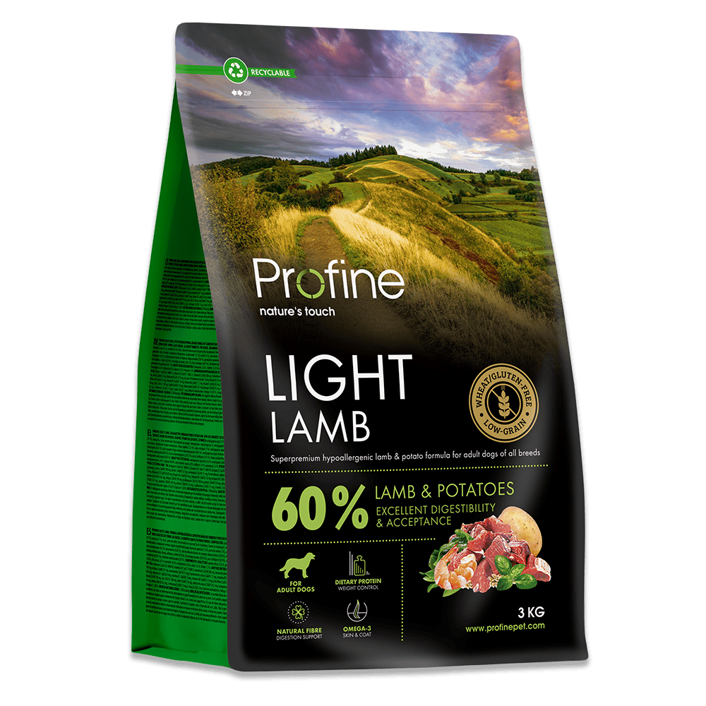 Profine Light Lamb - hundefoder med lam til den tykke hund