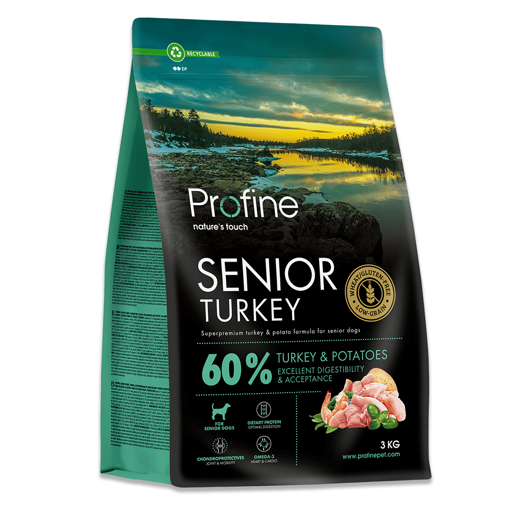 Profine Senior Turkey 3kg - hundefoder til ældre hunde med kalkun